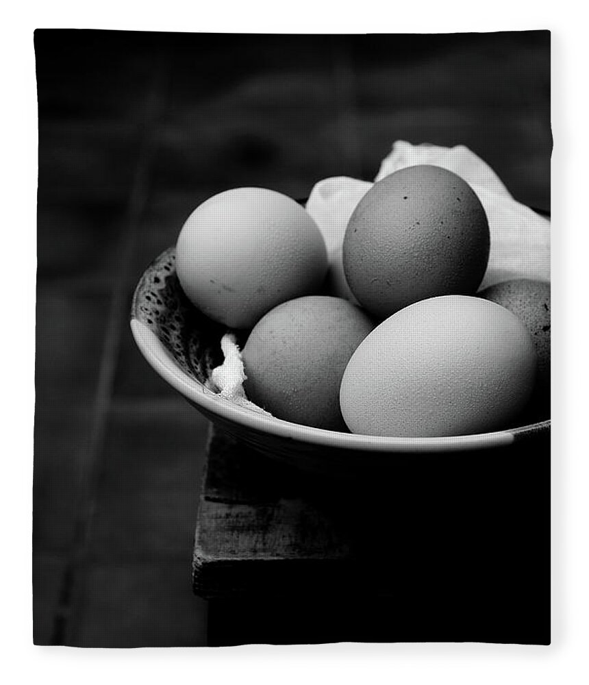Egg Fleece Blanket featuring the photograph Bowl And Eggs by 200