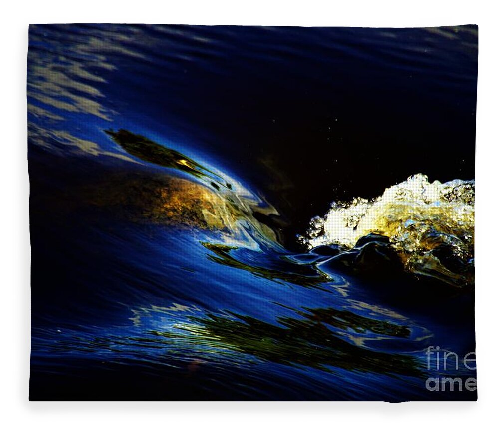 Waterfalls Fleece Blanket featuring the photograph Bubble Up by Merle Grenz