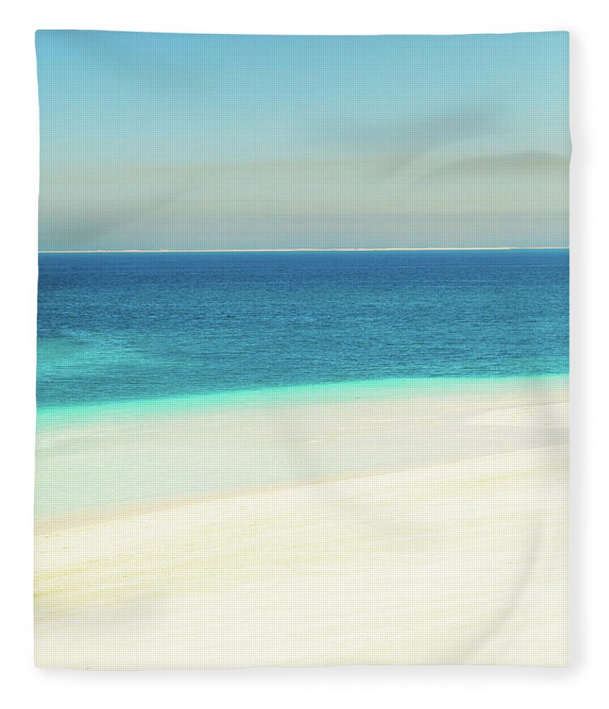 Vacations Fleece Blanket featuring the photograph Burj Al Arab Beach, Dubai by Ivanmateev