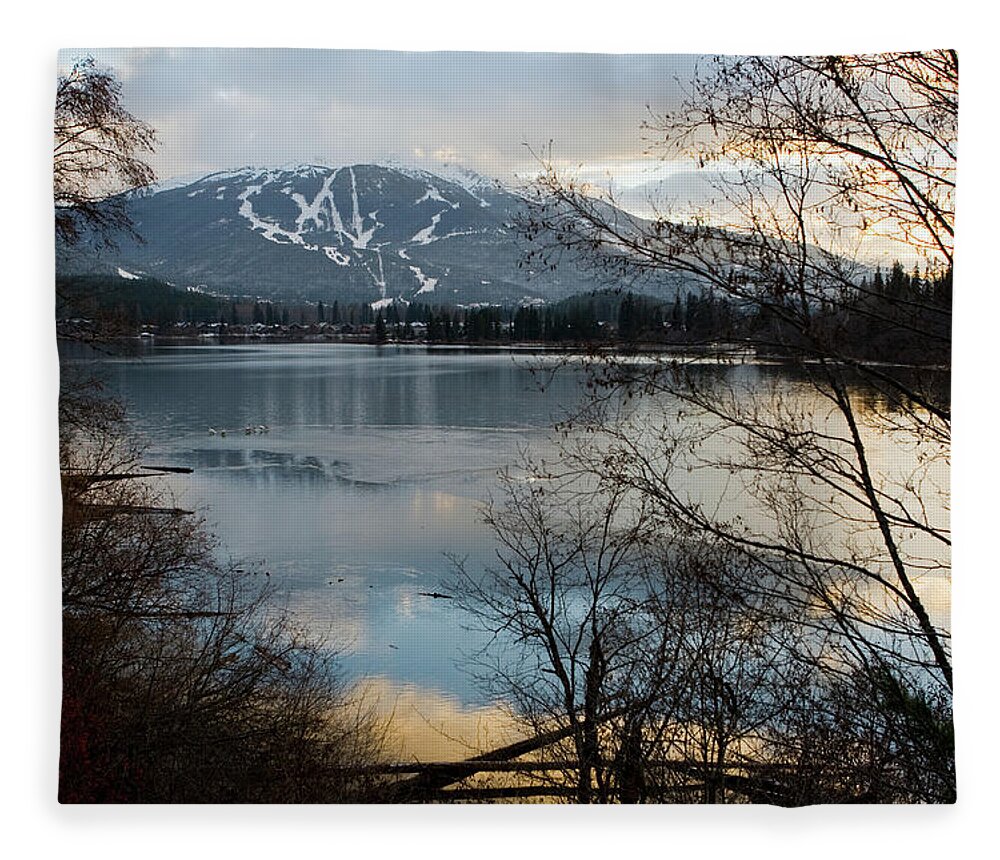 Scenics Fleece Blanket featuring the photograph Canada, British Columbia, Whistler by Arnold Media