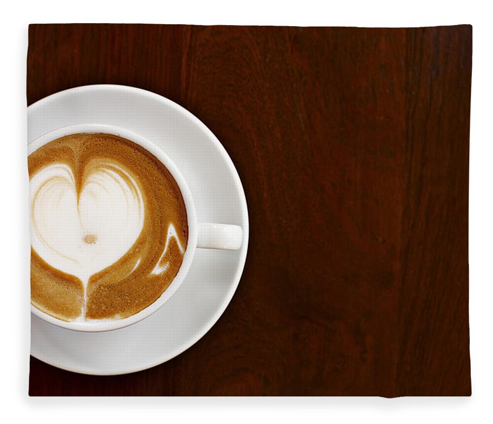 Cappuccino Fleece Blanket featuring the photograph Cappuccino With Love by Niels Busch