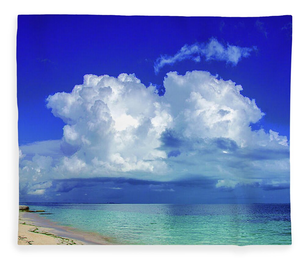 Caribbean Fleece Blanket featuring the photograph Caribbean clouds by Sun Travels