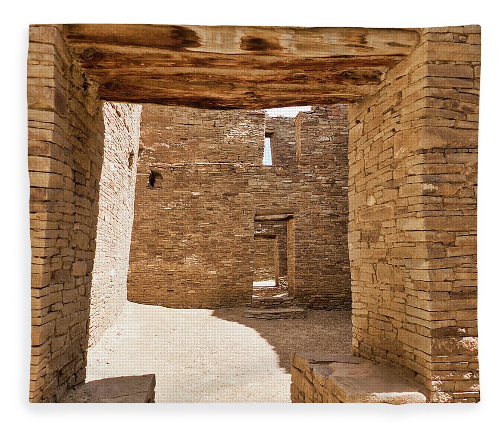 Pueblo Cultures Fleece Blanket featuring the photograph Chaco Canyon, New Mexico by Segura Shaw Photography