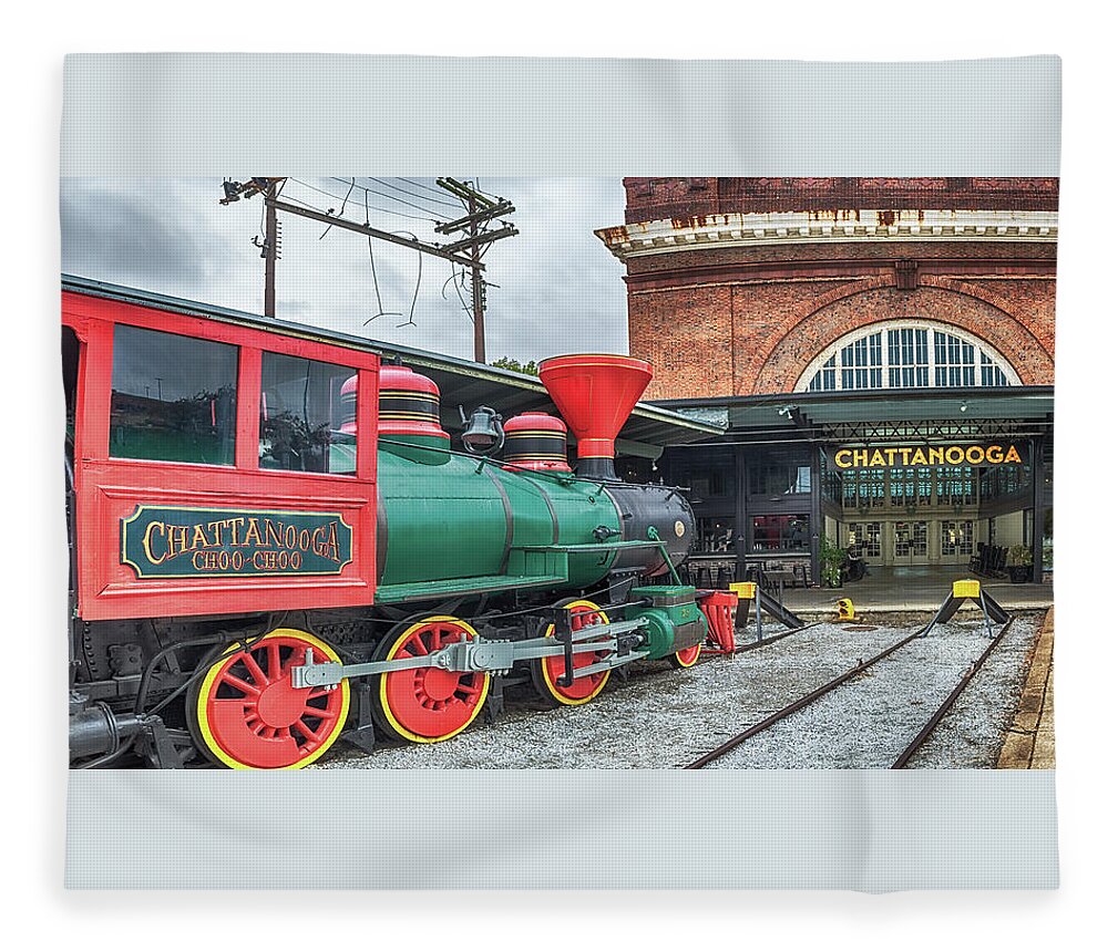 Train Fleece Blanket featuring the photograph Chattanooga Choo Choo by Susan Rissi Tregoning