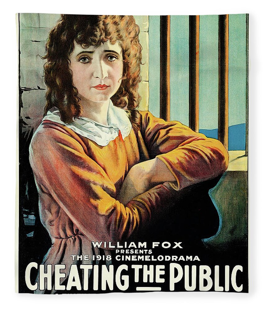 Cheating The Public Fleece Blanket featuring the photograph Cheating the Public by Fox Film Corporation