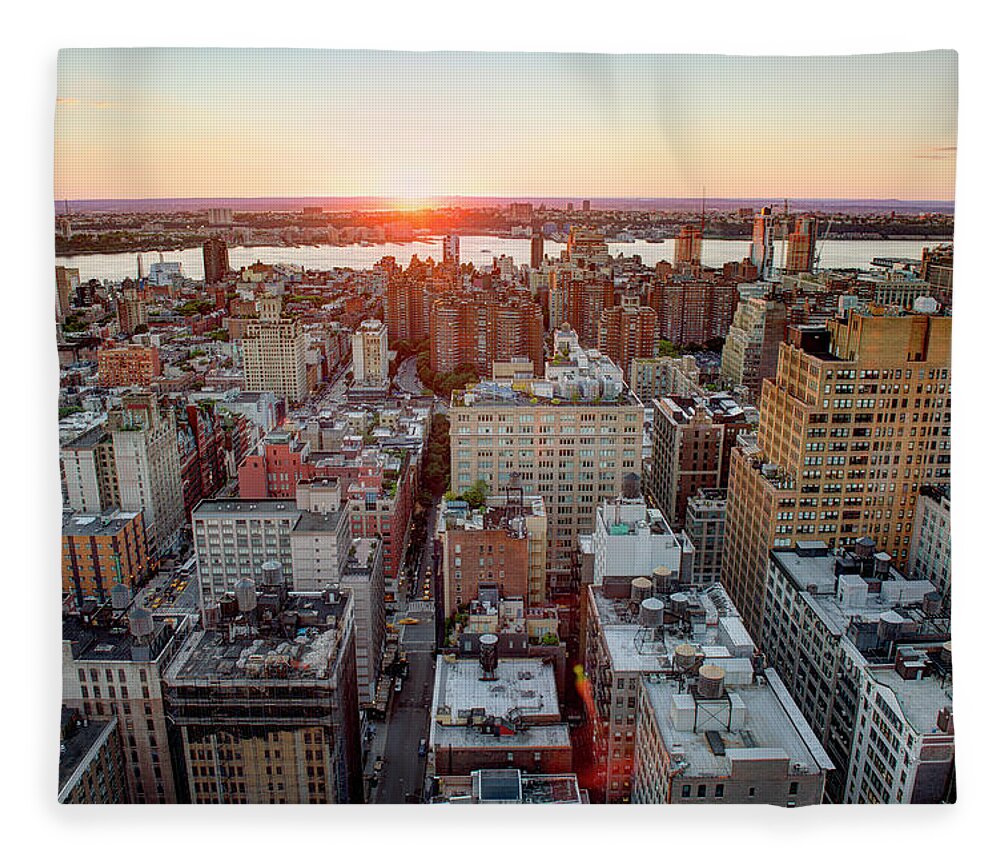 Built Structure Fleece Blanket featuring the photograph Chelsea Neighborhood, New York City by Tony Shi Photography