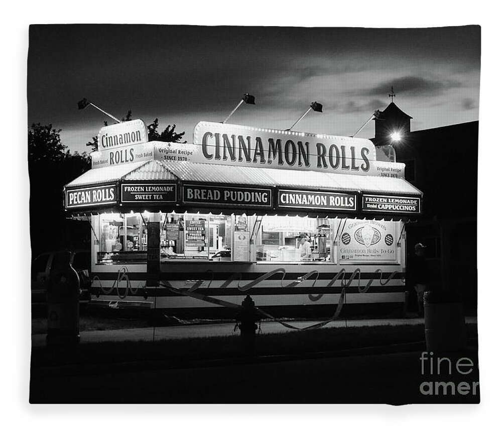 Cinnamon Rolls Fleece Blanket featuring the photograph Cinnamon Rolls by Ron Long