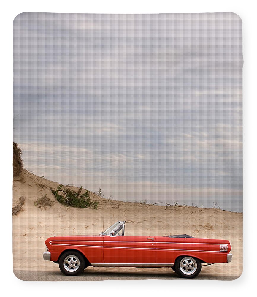 Classic Red The Desert - Fleece Blanket by Bradwieland Photos.com