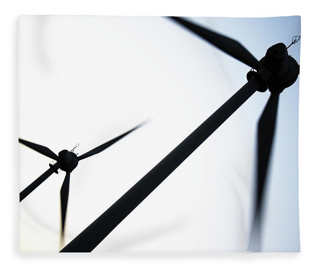 Cool Attitude Fleece Blanket featuring the photograph Clean Energy by Outoftime