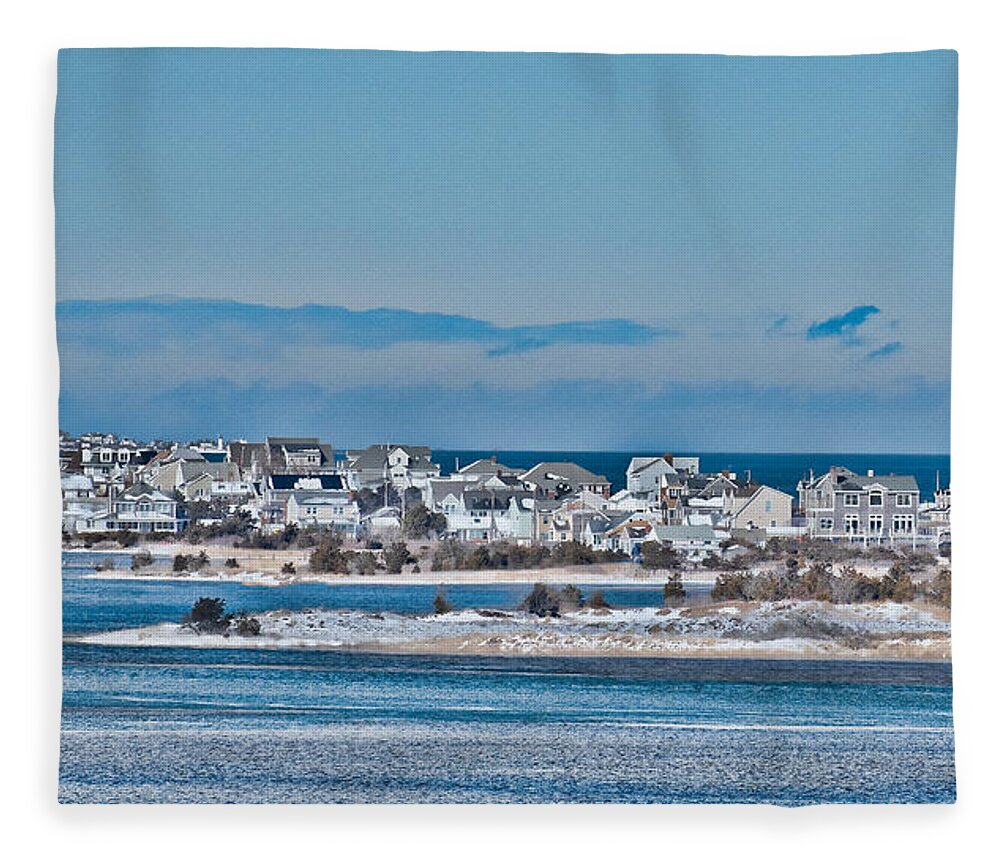 Winter Fleece Blanket featuring the photograph Coastal Winter by Kate Hannon