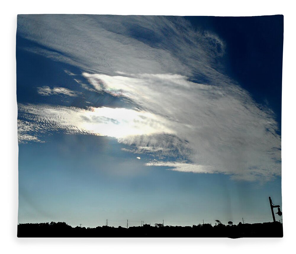 Collingwood's Clouds Fleece Blanket featuring the photograph Collingwood's Clouds by Cyryn Fyrcyd
