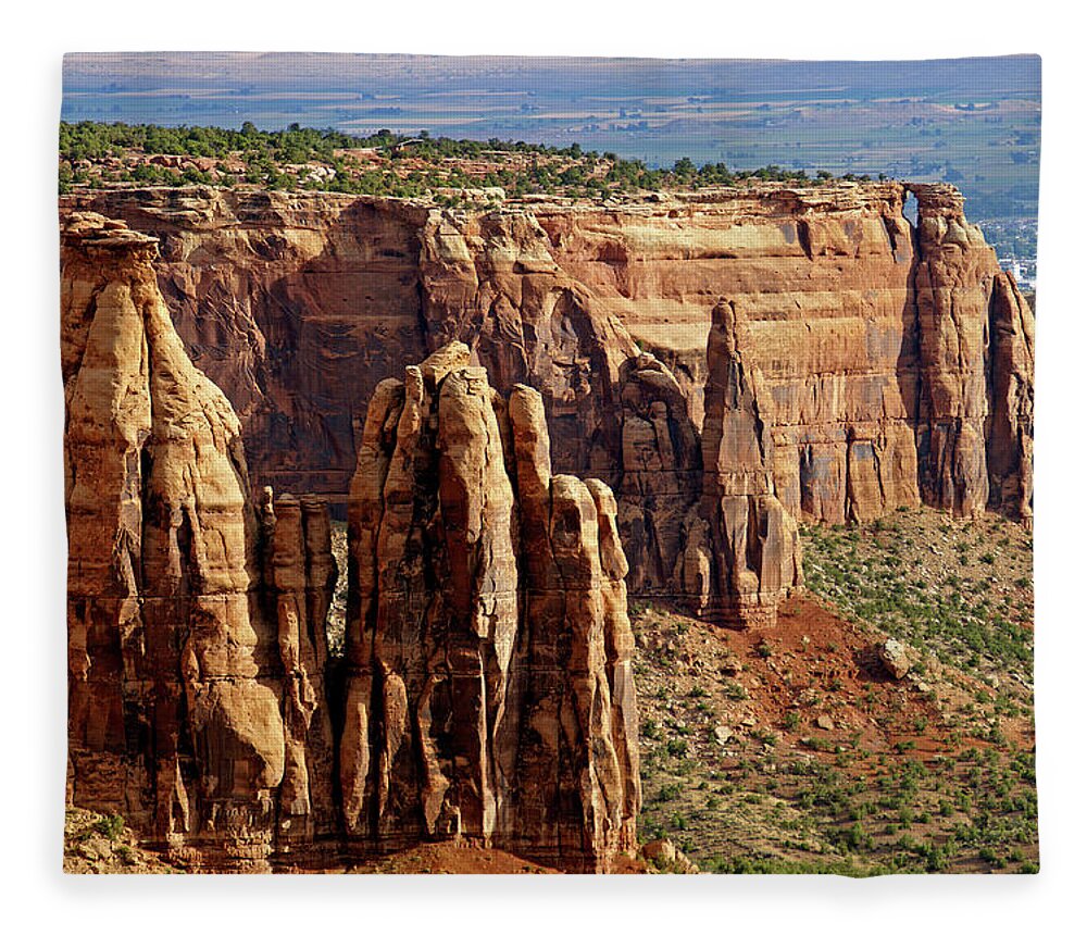 Scenics Fleece Blanket featuring the photograph Colorado Canyon by Maxfocus