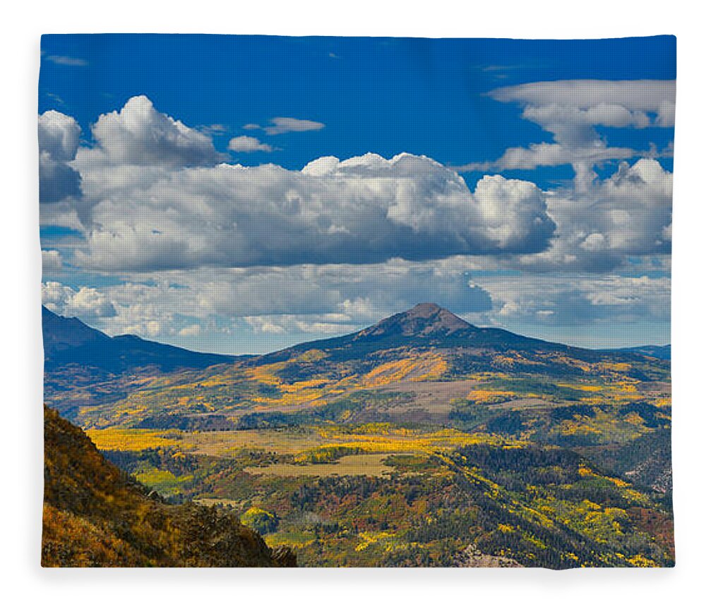 Colorado Fleece Blanket featuring the photograph Colorado Fall by Tom Gresham