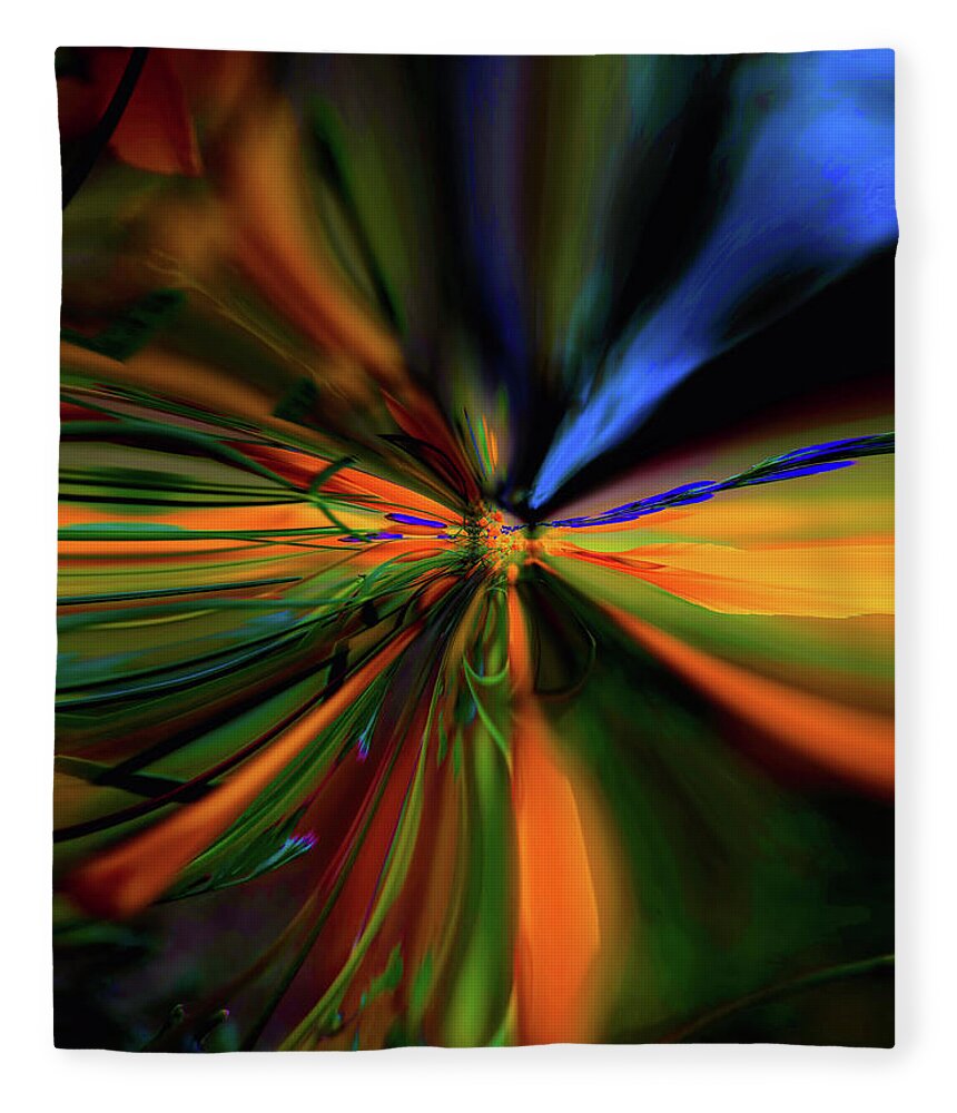 Colorful Fleece Blanket featuring the photograph Colorful Abstract by Debra Kewley