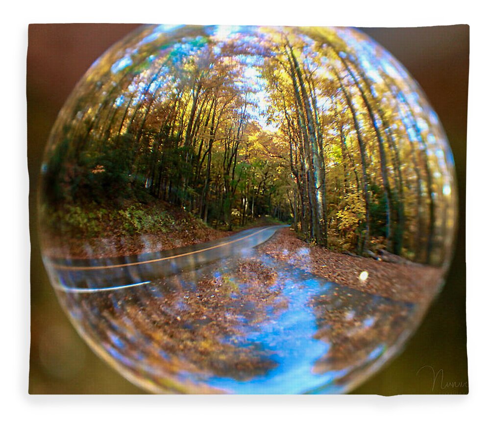 Nunweiler Fleece Blanket featuring the photograph Crystal Ball Forest by Nunweiler Photography