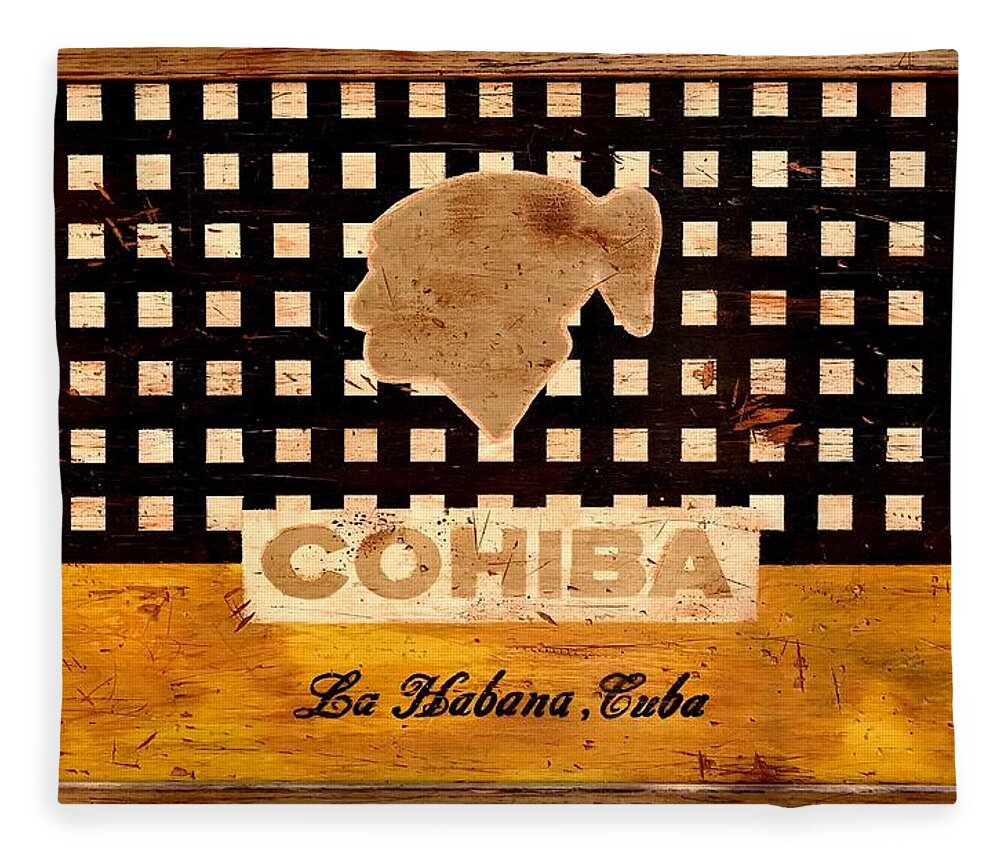 Cohiba Habana Cuba Cigars Custom Blanket 
