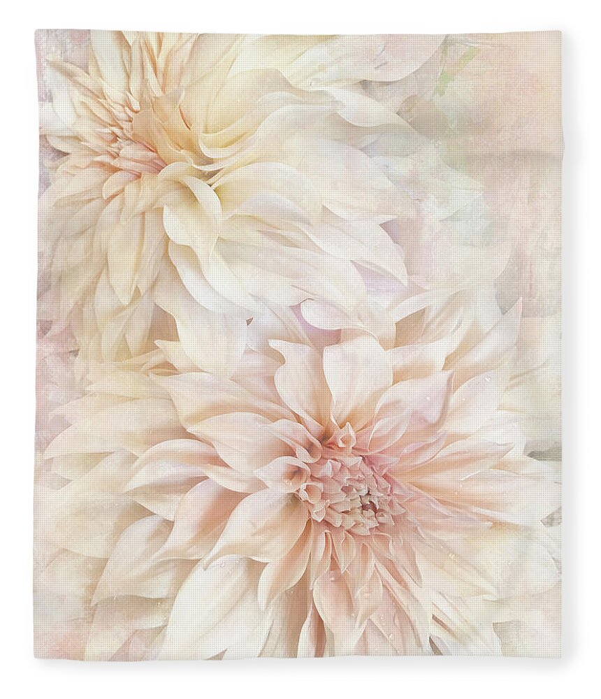 Dahlia Fleece Blanket featuring the photograph Dahlia Beauties 2 by Jill Love