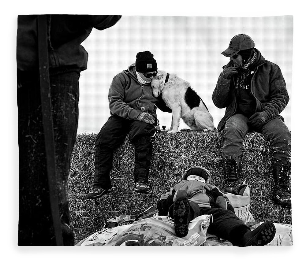 Ranch Fleece Blanket featuring the photograph Dog love by Julieta Belmont