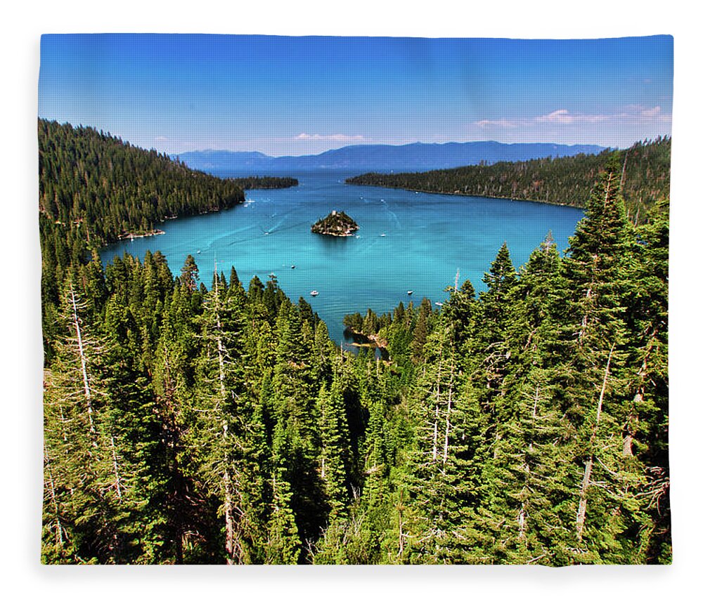 North America Fleece Blanket featuring the photograph Emerald Bay by American Landscapes