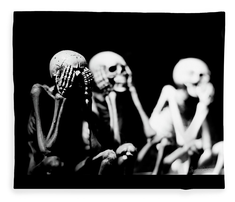 Skeleton Photo Fleece Blanket featuring the photograph Endless Summer by Sandra Dalton