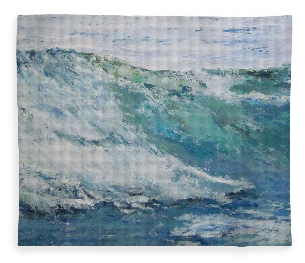 Painting Fleece Blanket featuring the painting Energized by Paula Pagliughi