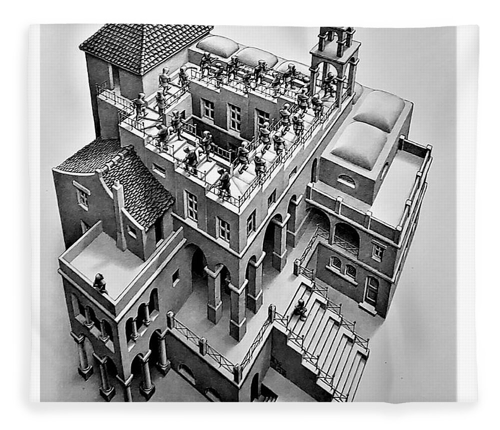 Maurits Cornelis Escher Fleece Blanket featuring the photograph Escher 129 by Rob Hans