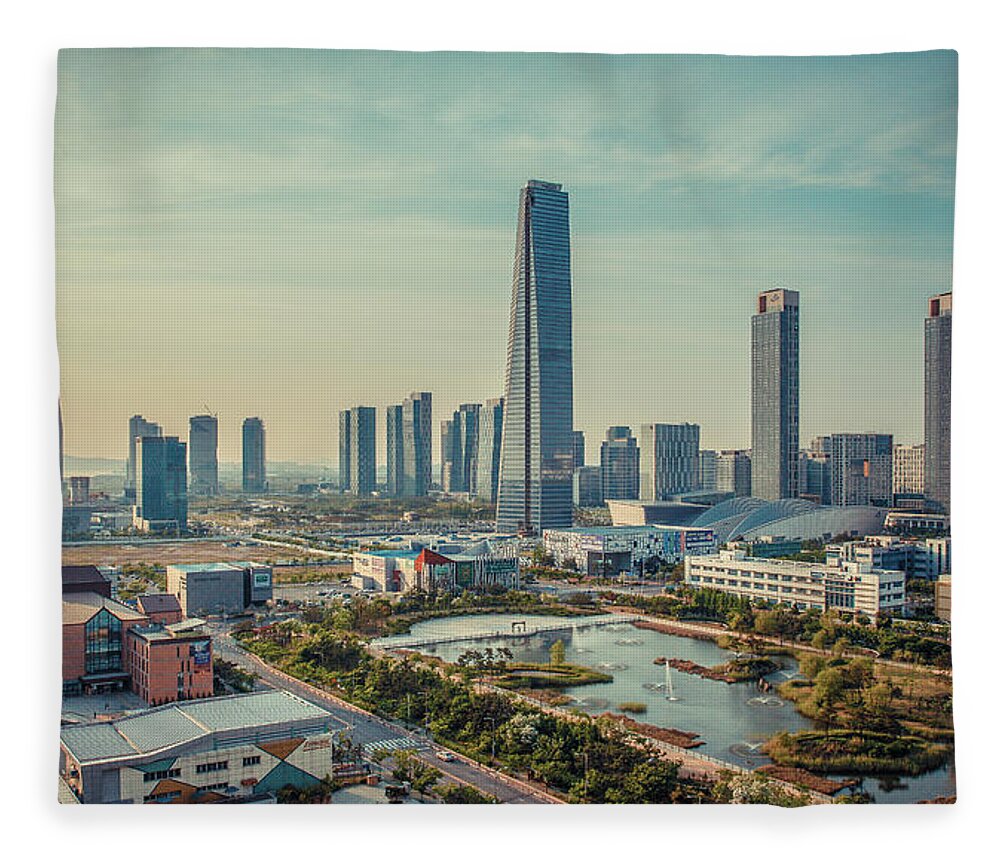 Outdoors Fleece Blanket featuring the photograph Evening View by Love Korea...
