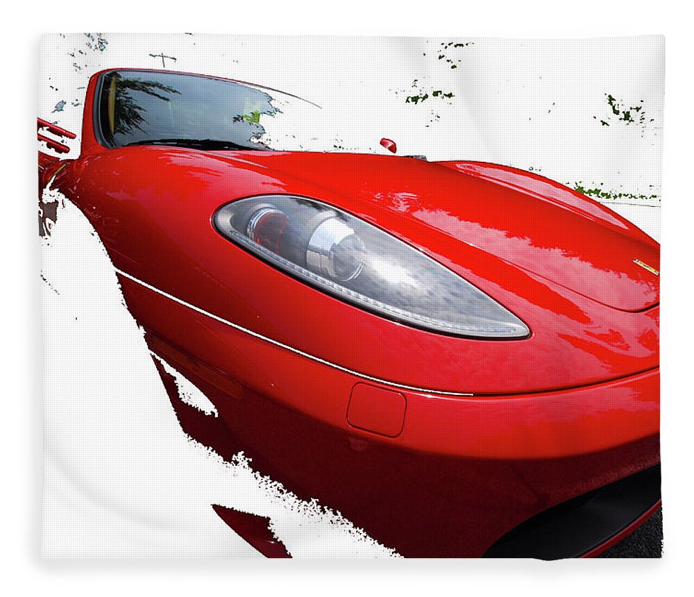 Automobiles Fleece Blanket featuring the photograph F Four Thirty Convertible by John Schneider