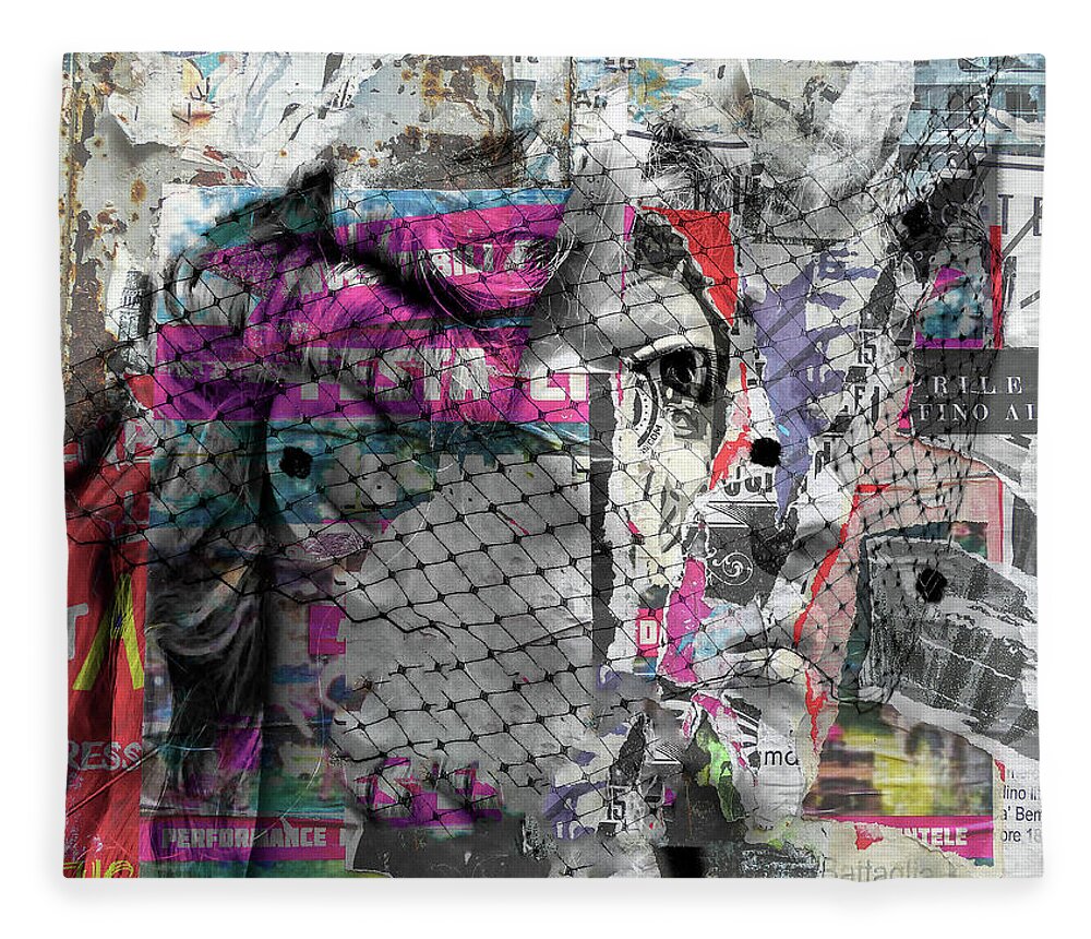 Woman Fleece Blanket featuring the digital art Feeling confused by Gabi Hampe