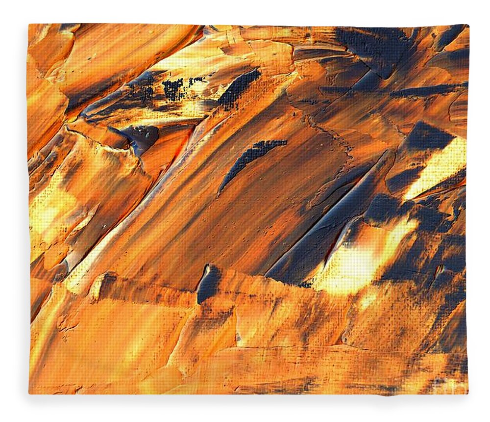 Fire Fleece Blanket featuring the painting Fire Water by Bill King