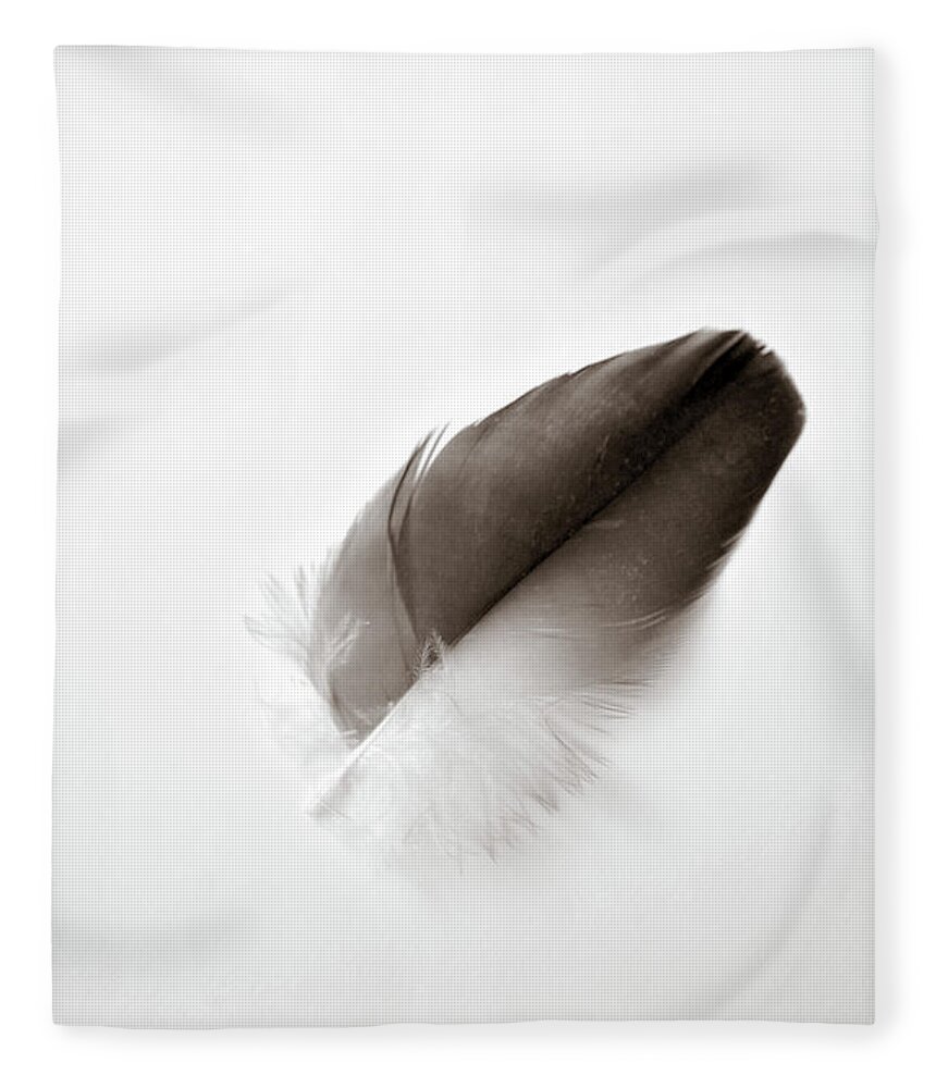 Feather Fleece Blanket featuring the photograph Flightless by Michelle Wermuth