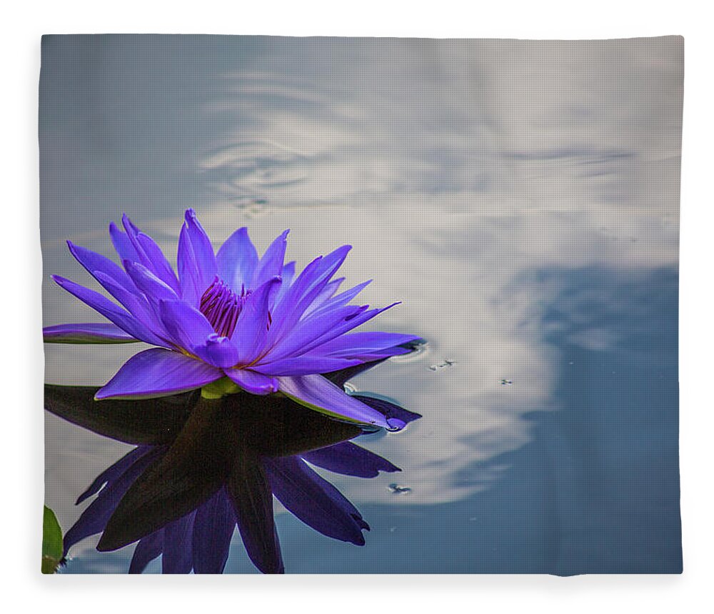 Floral Fleece Blanket featuring the photograph Floating on a Cloud by John Rivera
