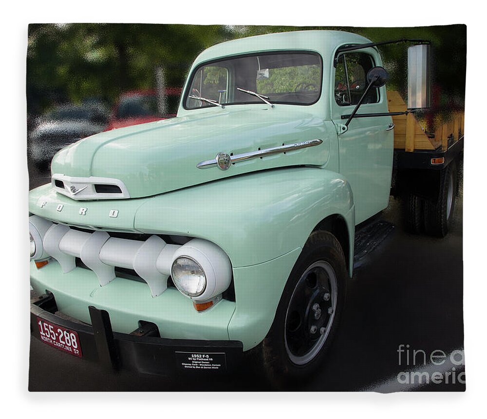 Truck Fleece Blanket featuring the photograph Ford F5 by Mike Eingle