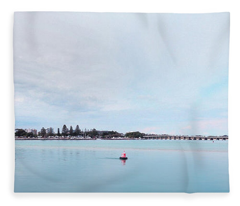 Forster Nsw Australia Fleece Blanket featuring the digital art Forster NSW Australia 888 by Kevin Chippindall
