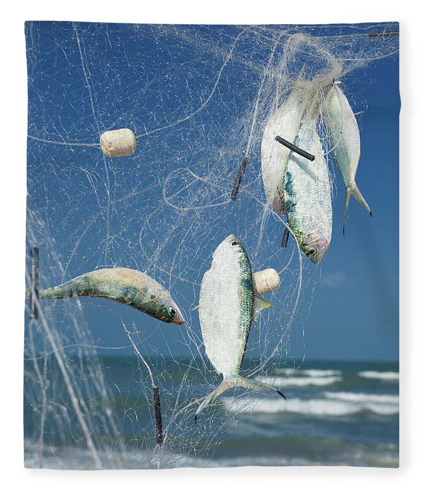 Waving Fleece Blanket featuring the photograph Fresh Fish by Brasil2