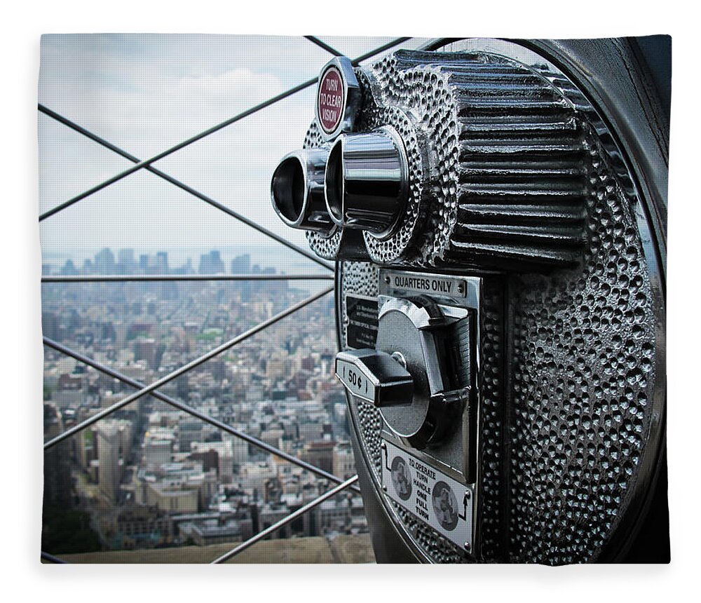 Outdoors Fleece Blanket featuring the photograph From Observation Deck by N. Umnajwannaphan