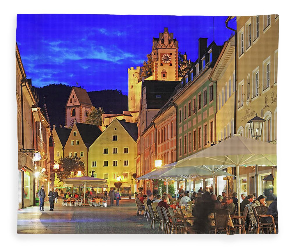 Scenics Fleece Blanket featuring the photograph Germany, Bavaria, Füssen by Hiroshi Higuchi