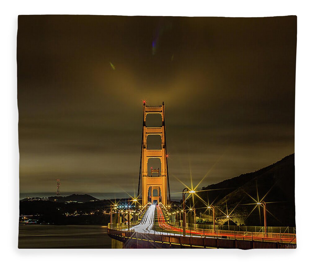 Golden Gate Bridge Fleece Blanket featuring the photograph Golden Gate Bridge, San Francisco by Julieta Belmont