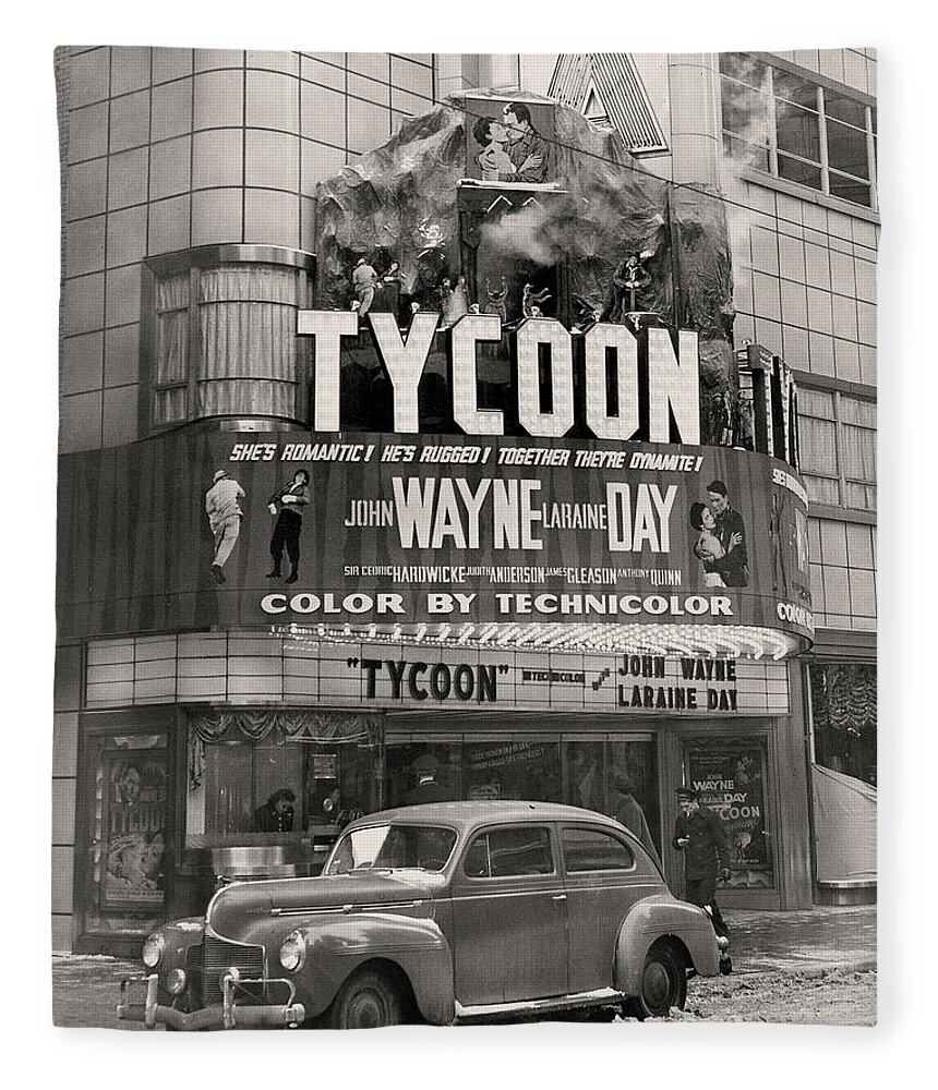 Tycoon Fleece Blanket featuring the photograph Goldman Theatre by Unknown