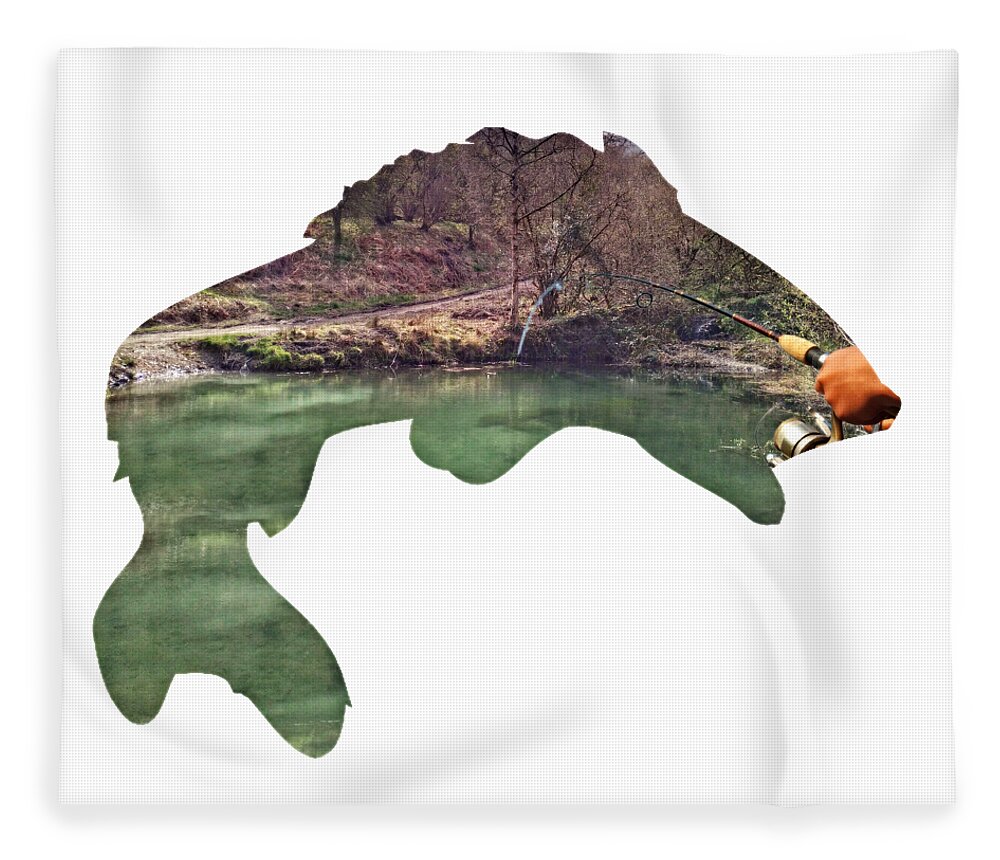 2d Fleece Blanket featuring the photograph Gone Fishing by Brian Wallace