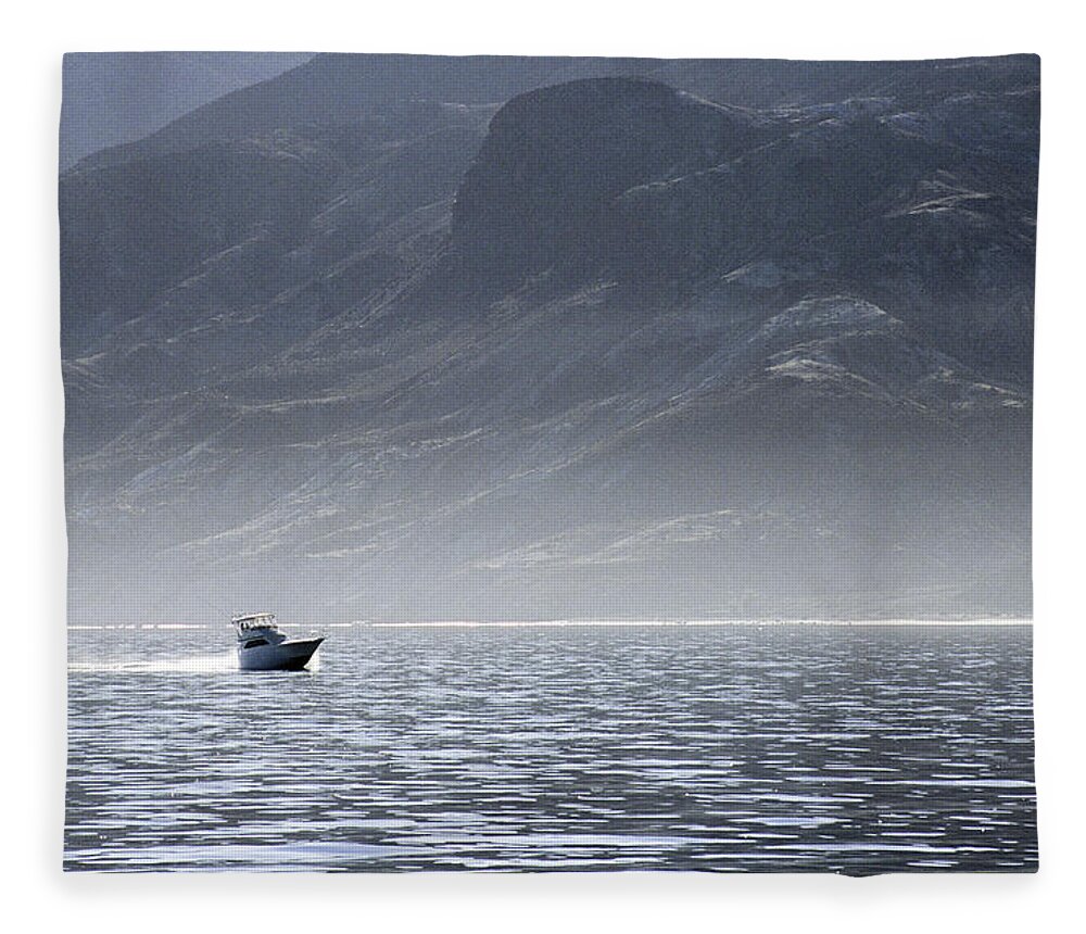 Fishing Boats Fleece Blanket featuring the photograph Gone Fishing by David Shuler