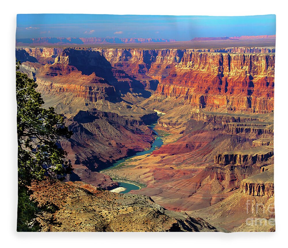 Grand Canyon Fleece Blanket featuring the photograph Grand Canyon Sunset by Robert Bales