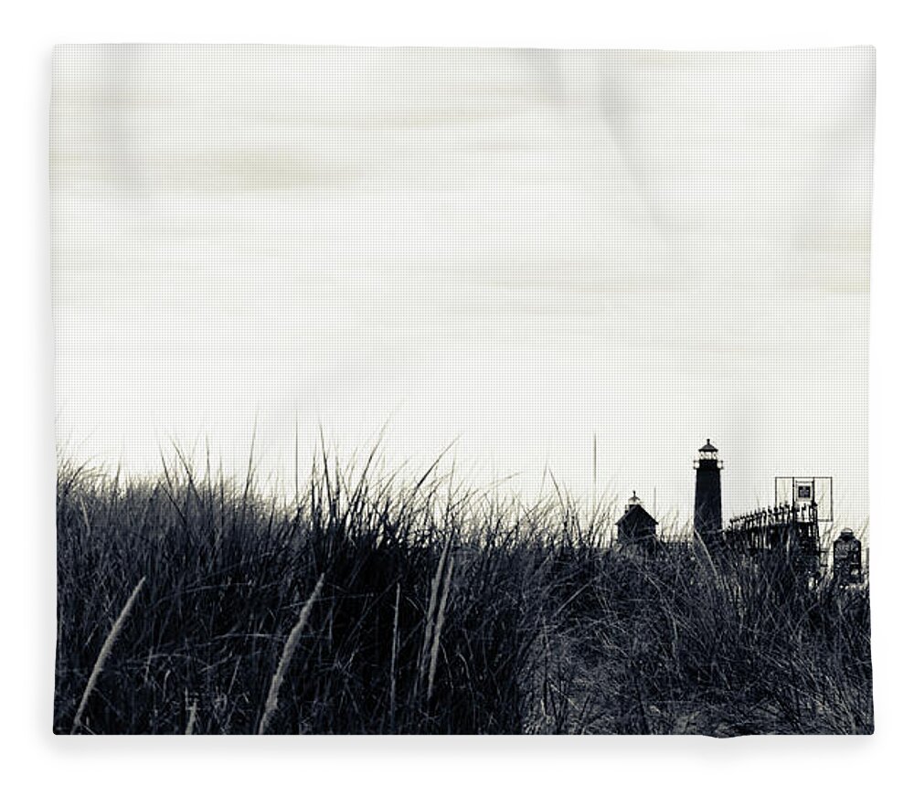 Grand Haven Michigan Fleece Blanket featuring the photograph Grand Haven by Michelle Wermuth