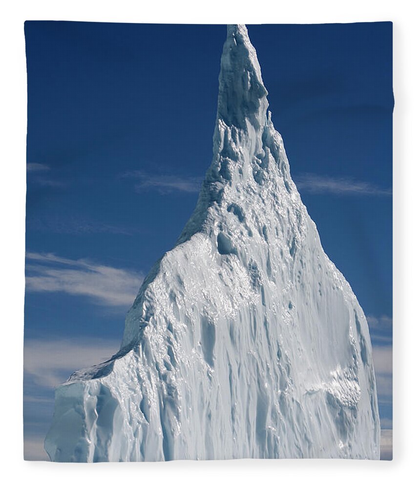 Scenics Fleece Blanket featuring the photograph Greenland, Ilulissat, Massive Icebergs by Paul Souders