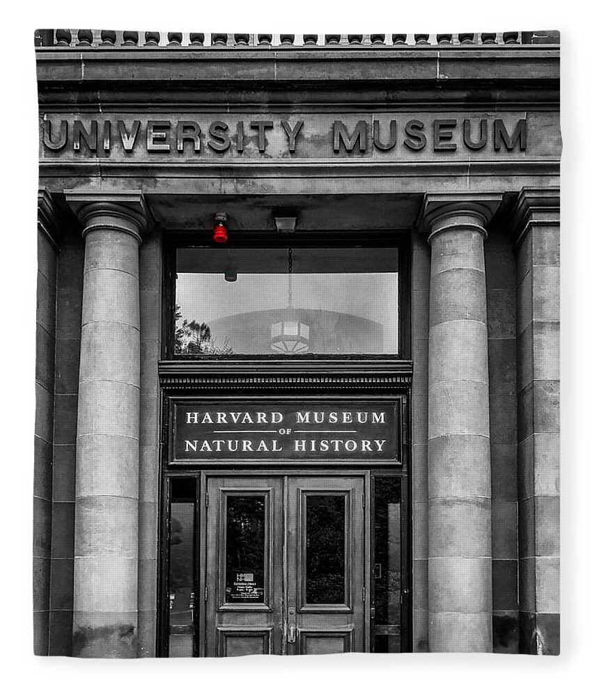 Architecture Fleece Blanket featuring the photograph Harvard Museum of Natural History by Chris Montcalmo