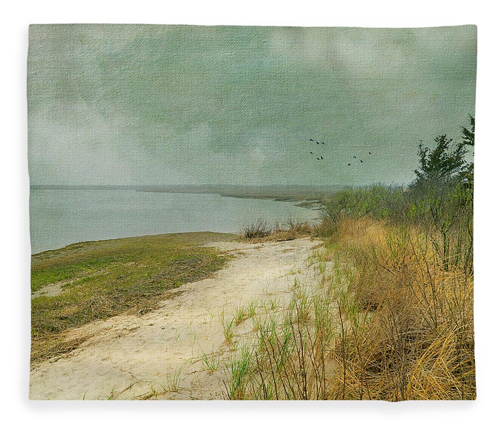 Landscape Fleece Blanket featuring the photograph Home by the Sea by John Rivera
