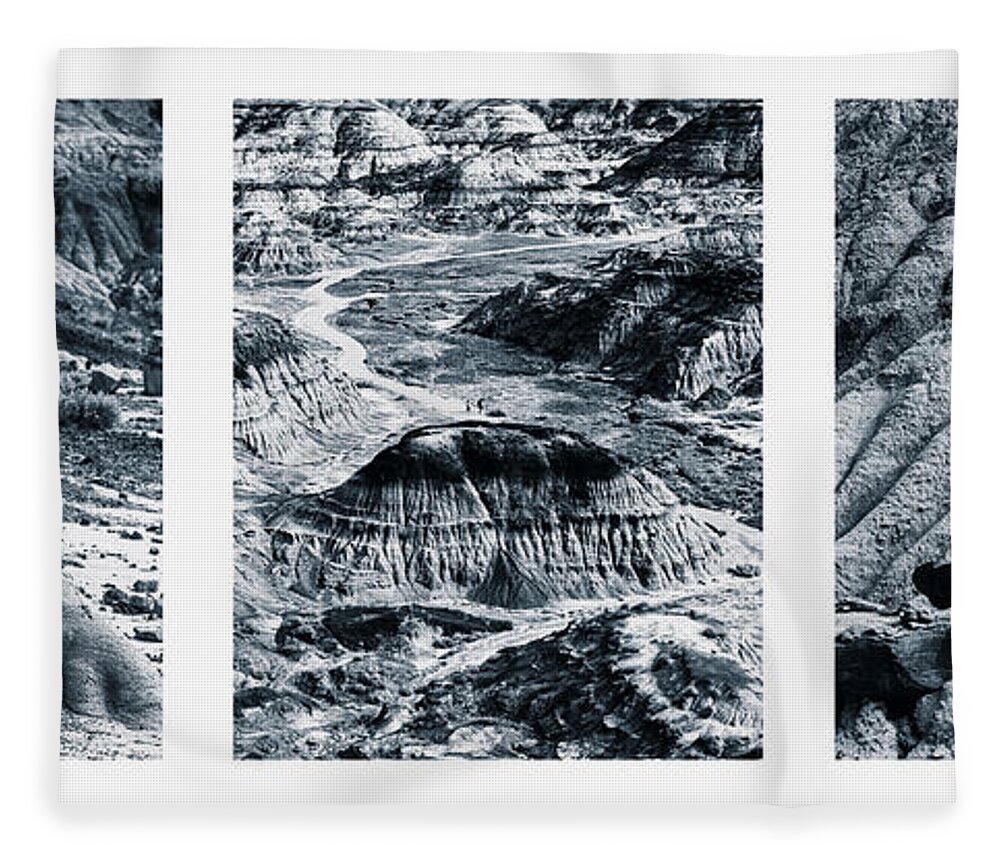 Photography Fleece Blanket featuring the photograph Horseshoe Canyon Triptych by Alma Danison