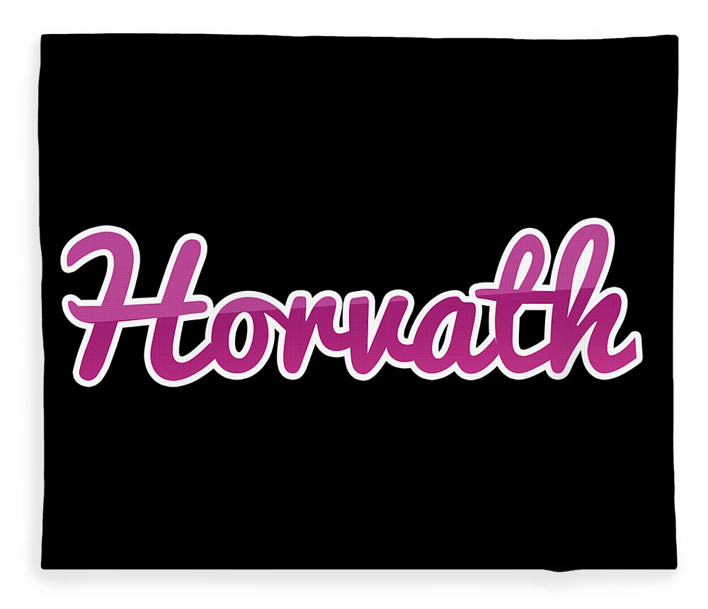 Horvath Fleece Blanket featuring the digital art Horvath #Horvath by TintoDesigns