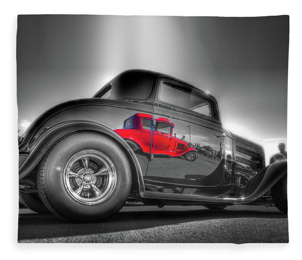 Arizona Fleece Blanket featuring the photograph Hot Rod 1003 by Kenneth Johnson