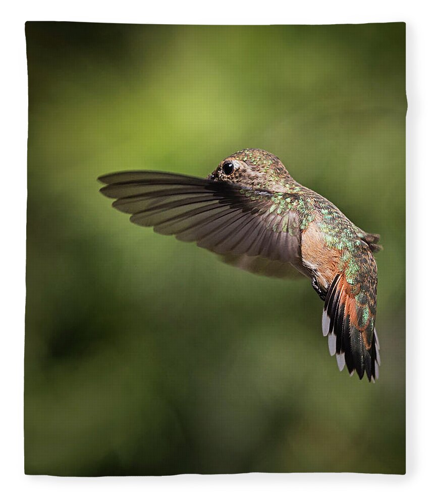 Hummer Fleece Blanket featuring the photograph Hummer 8 by Endre Balogh